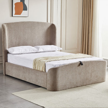 Blaire Ottoman Bed Frame - Beige