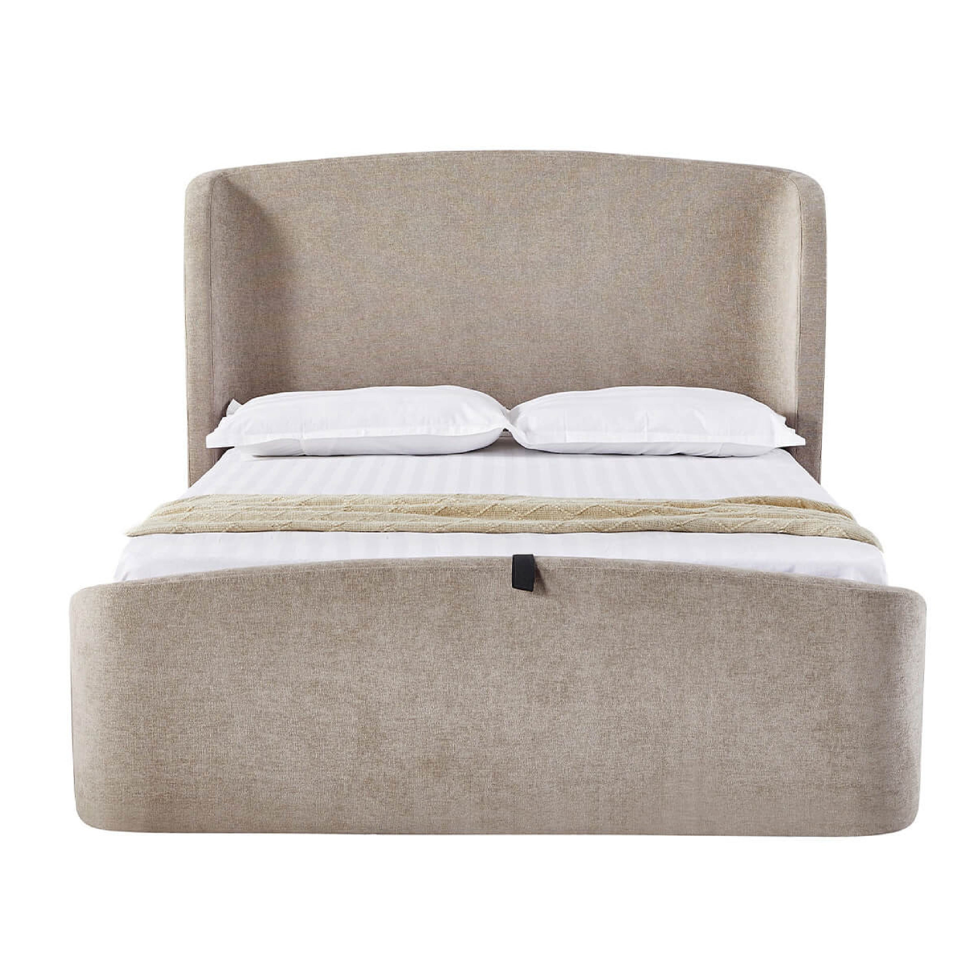 Blaire Ottoman Bed Frame - Beige