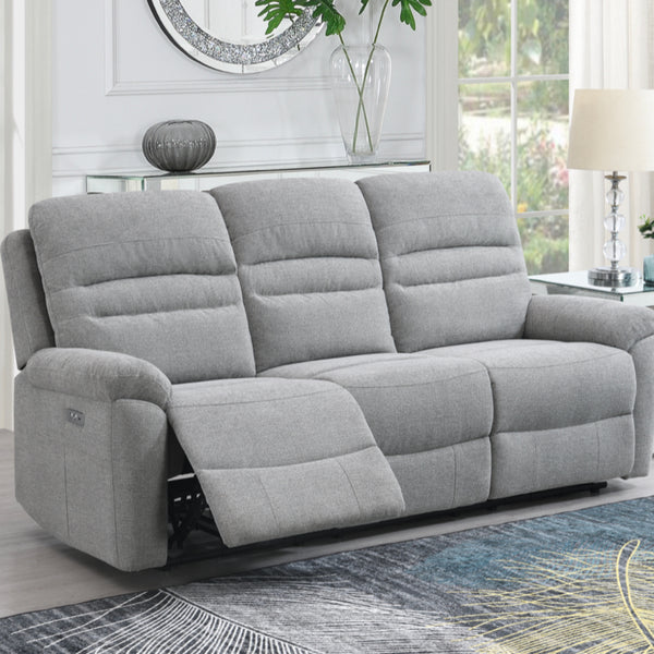 Belford Sofa - 3 Seater - Electric Recliner - Grey