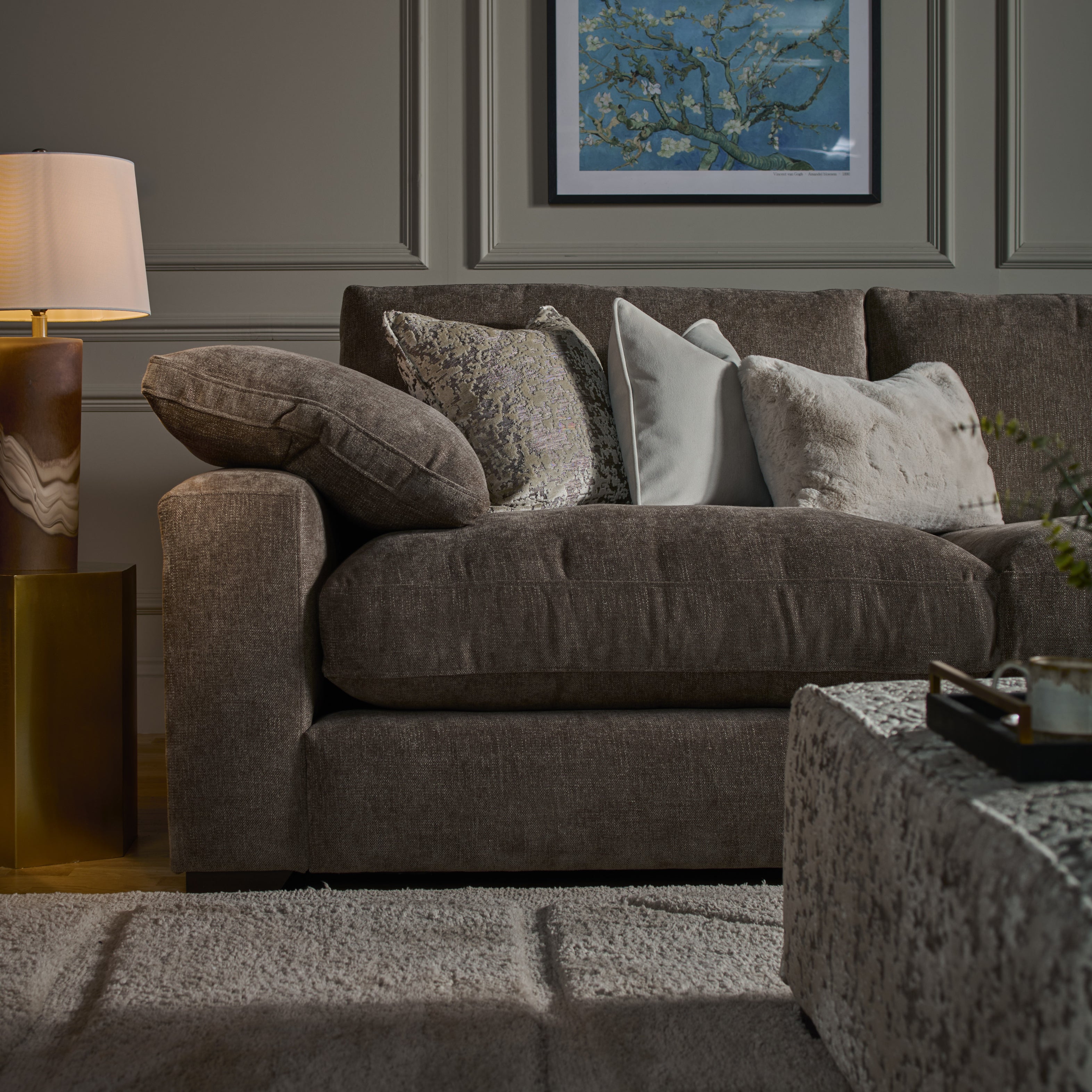 Benz Sofa - 1 Corner 2 with Footstool