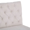 Montgomery Straight Buttoned Back Bench - Natural