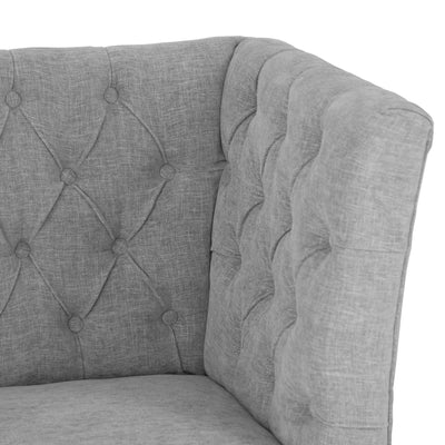 Montgomery Right Hand Buttoned Back Bench - Grey
