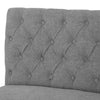 Montgomery Right Hand Buttoned Back Bench - Grey