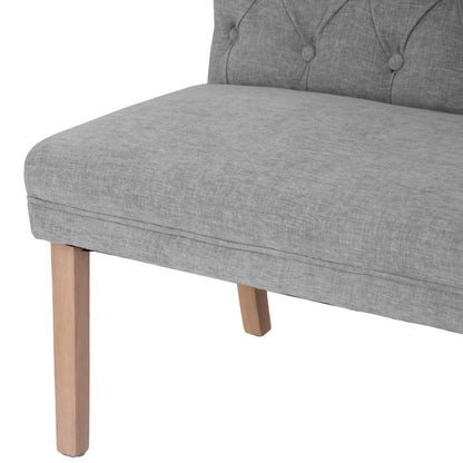 Montgomery Right Hand Buttoned Back Bench - Grey