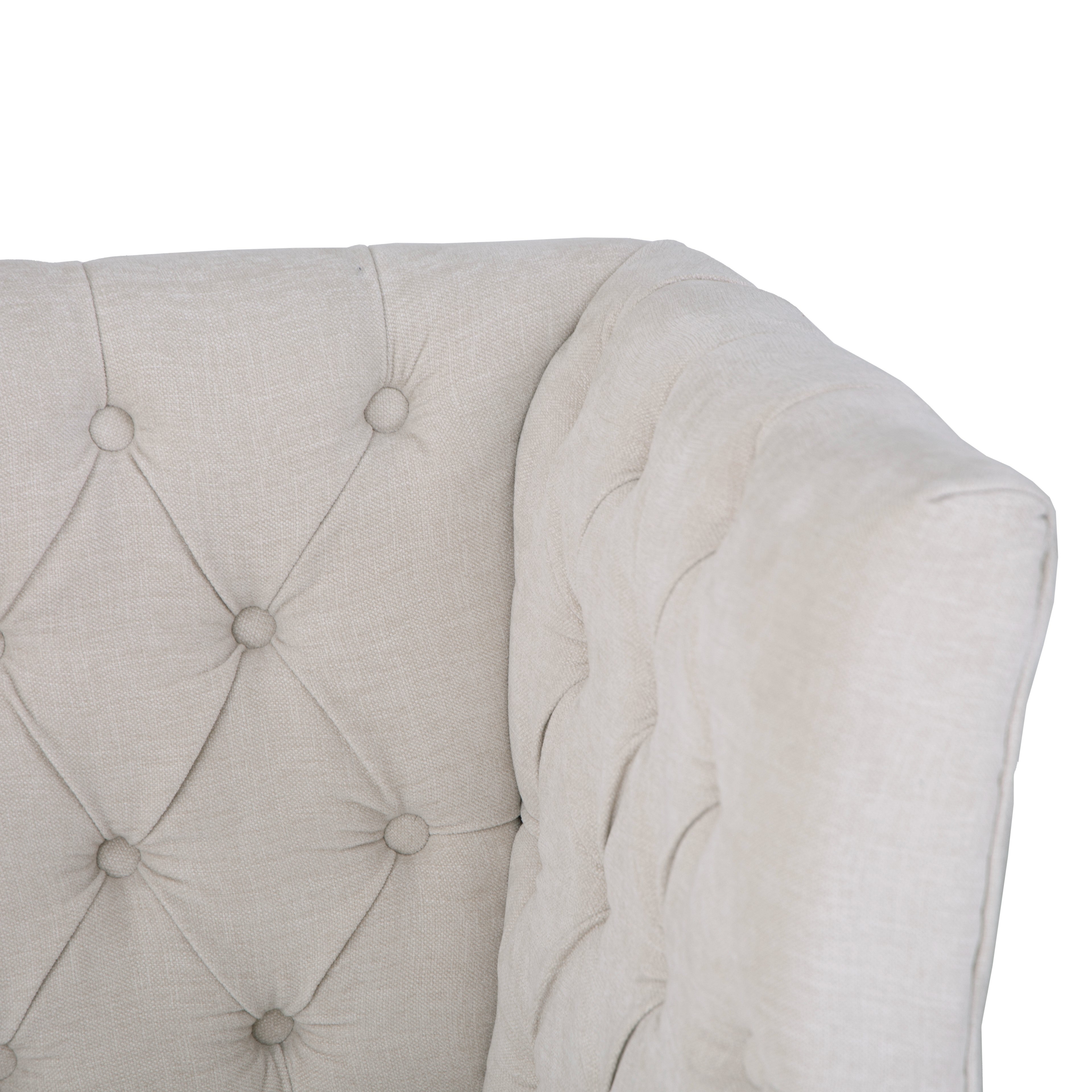 Montgomery Right Hand Buttoned Back Bench - Natural