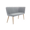 Otis Right Hand Corner Bench - Light Grey