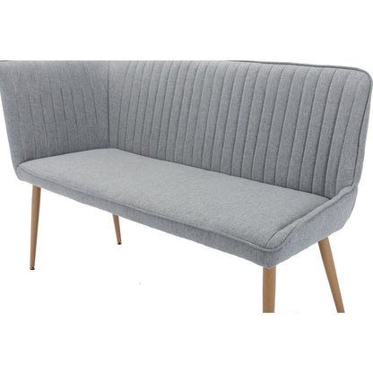 Otis Left Hand Corner Bench - Light Grey