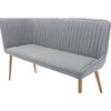 Otis Left Hand Corner Bench - Light Grey
