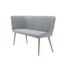 Otis Left Hand Corner Bench - Light Grey