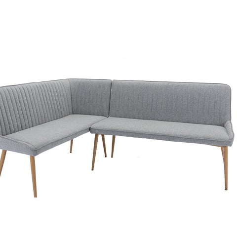 Otis Left Hand Corner Bench - Light Grey