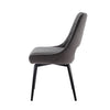 Pippa Diamond Stitch Swivel Chair - Graphite Velvet