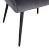 Pippa Diamond Stitch Swivel Chair - Graphite Velvet