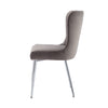 Sienna Buttoned Back Chair - Grey Velvet