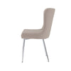 Sienna Buttoned Back Chair - Taupe Velvet