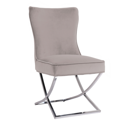Aurora Chair - Taupe Velvet