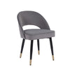 Nova Chair - Grey Velvet