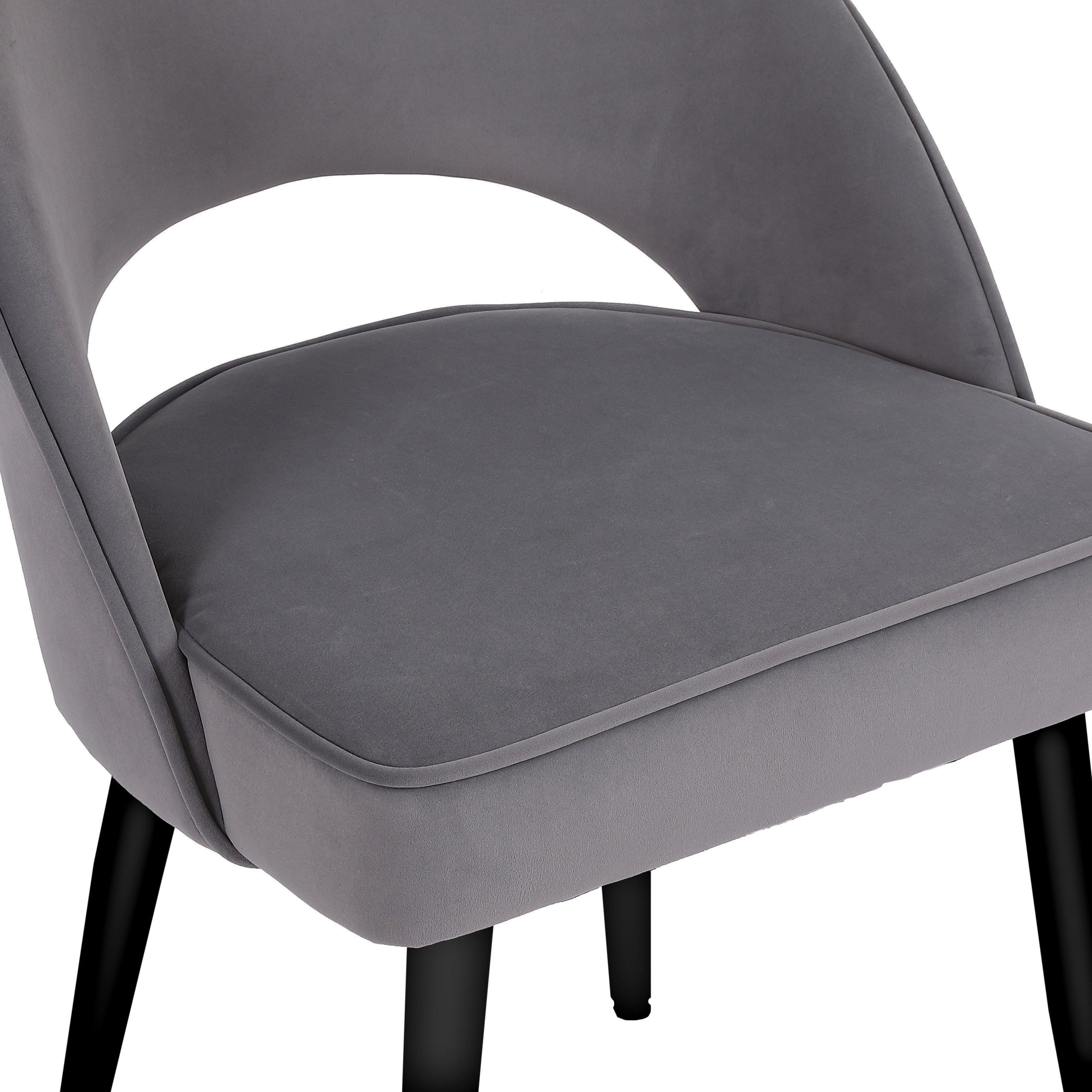Nova Chair - Grey Velvet