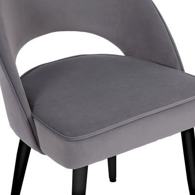 Nova Chair - Grey Velvet
