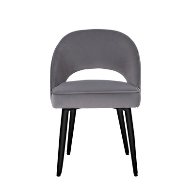 Nova Chair - Grey Velvet