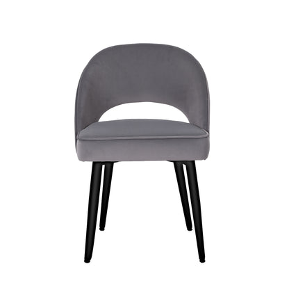 Nova Chair - Grey Velvet