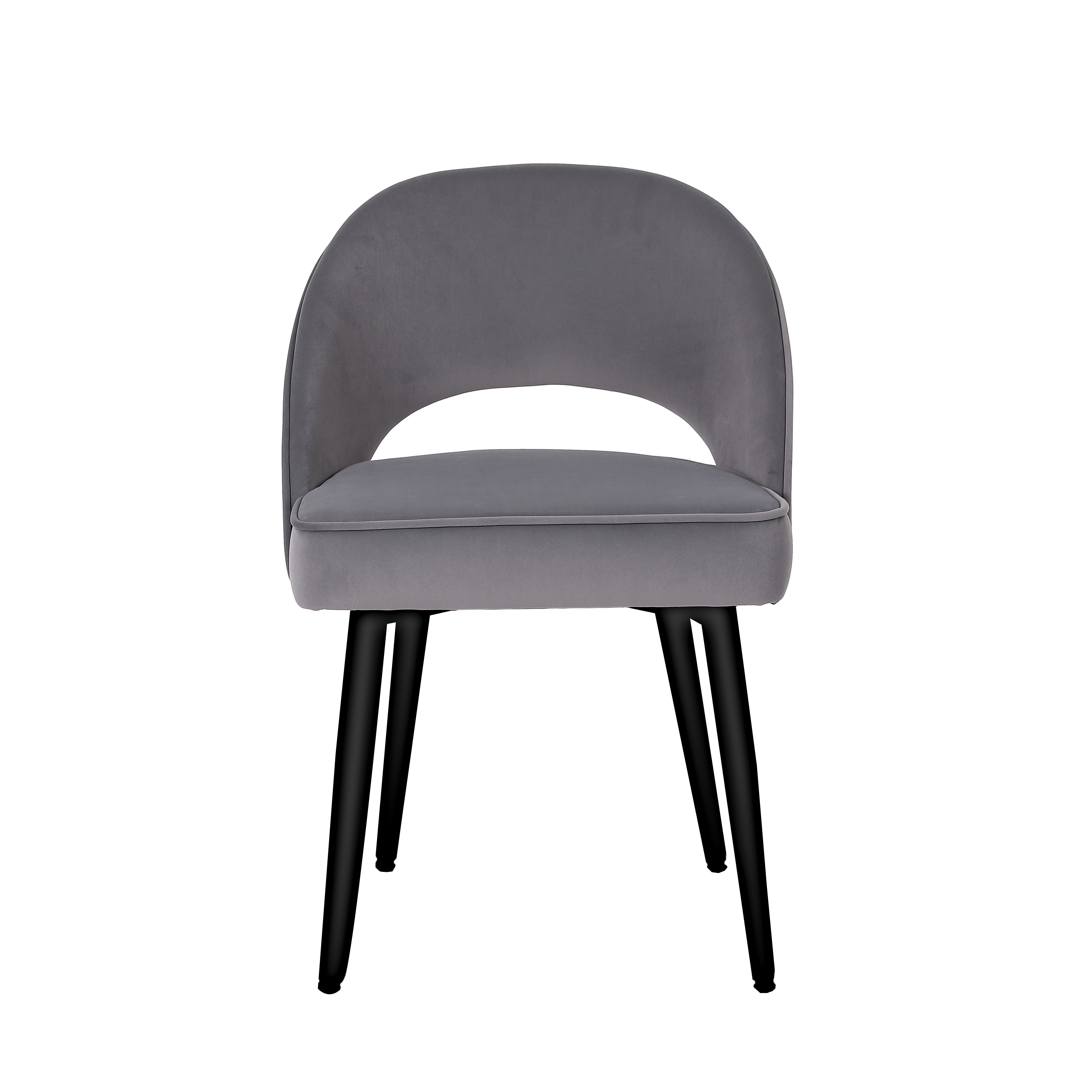 Nova Chair - Grey Velvet