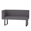 Otto Left Hand Corner Bench - Grey