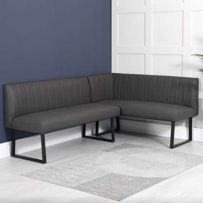 Otto Right Hand Corner Bench - Grey