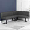 Otto Left Hand Corner Bench - Grey