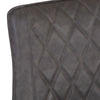 Fordham Industrial Diamond Stitch Dining Chair - Grey