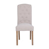 Bayton Fabric Button Back Dining Chair - Natural