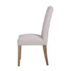 Bayton Fabric Button Back Dining Chair - Natural