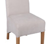 Trimpley Fabric Scroll Back Dining Chair - Natural