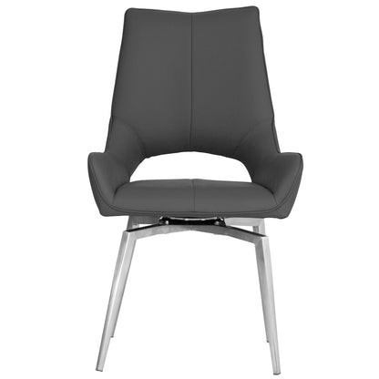 Sloane Dining Swivel Chair - Dark Grey