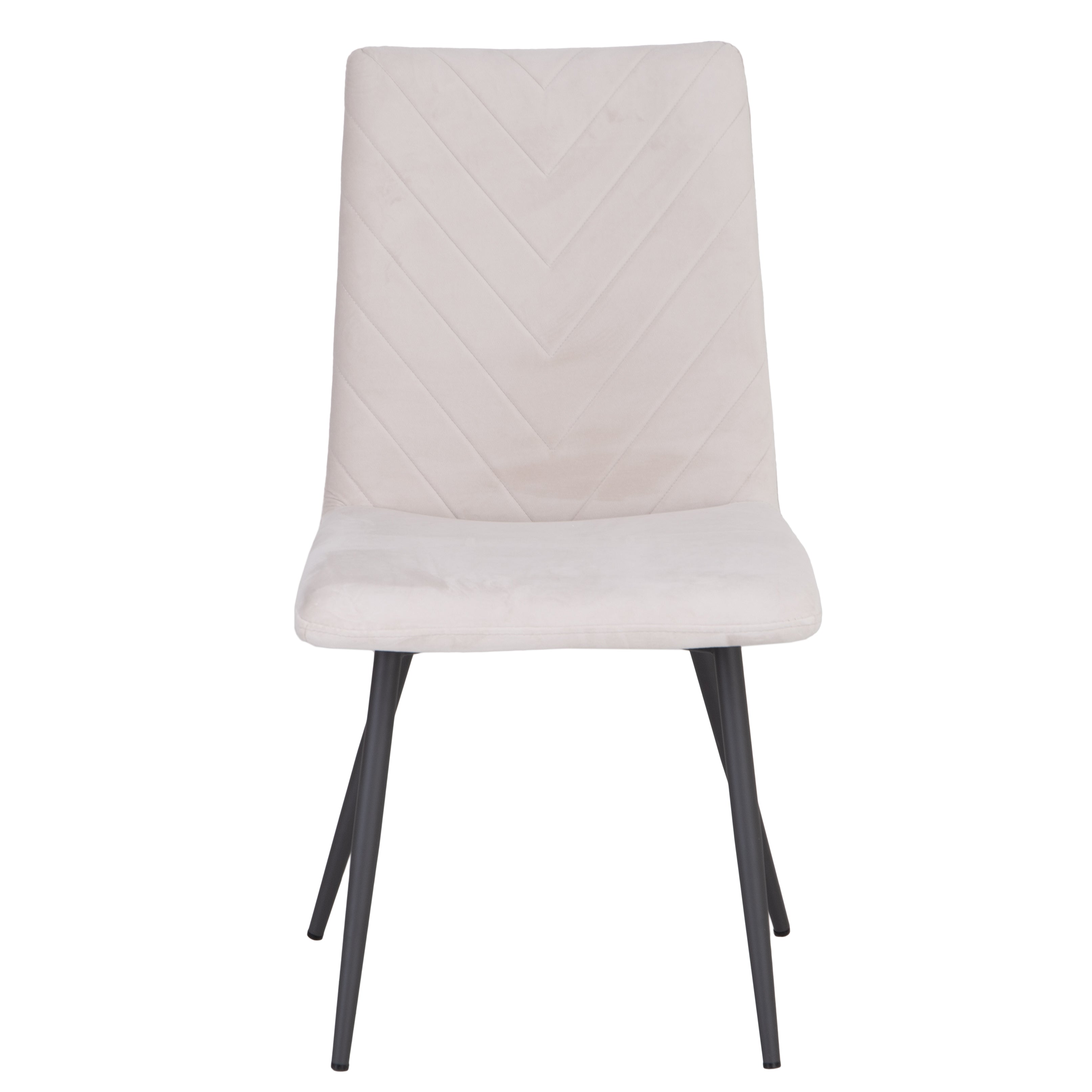 Soho Retro Dining Chair - Taupe Velvet