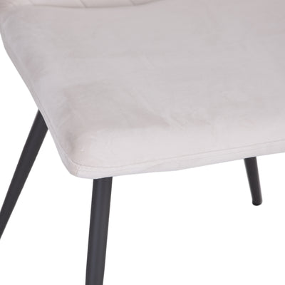 Soho Retro Dining Chair - Taupe Velvet