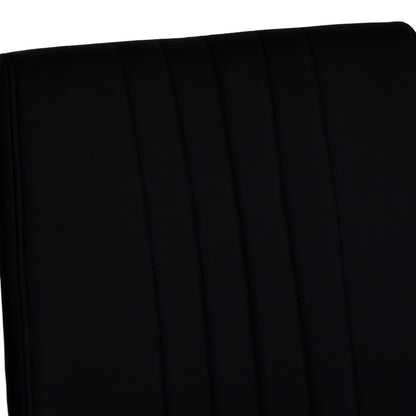 Sleek Black & Chrome Dining Chair