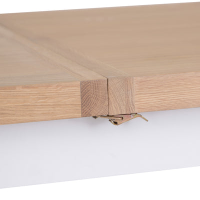 Country Living, White Painted & Oak - 1.3m Extending Dining Table