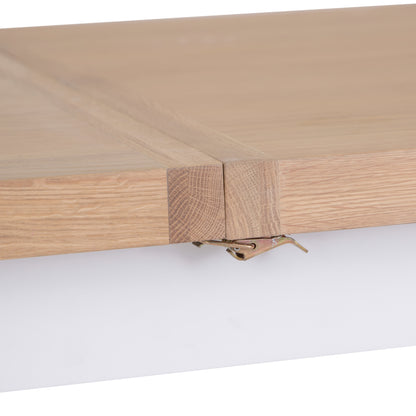 Country Living, White Painted & Oak - 1.3m Extending Dining Table