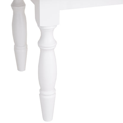 Country Living, White Painted & Oak - 1.3m Extending Dining Table
