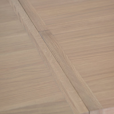 Country Living, White Painted & Oak - 1.3m Extending Dining Table