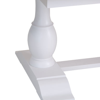 Country Living, White Painted & Oak - 1.6m Extending Dining Table