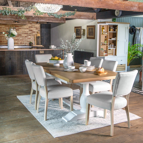 Country Living, Oak & Painted - Extending Dining Table - 1.6m