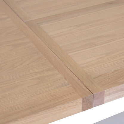 Country Living, White Painted & Oak - 2.2m Extending Dining Table