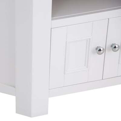 Country Living, White Painted & Oak - Corner TV Unit