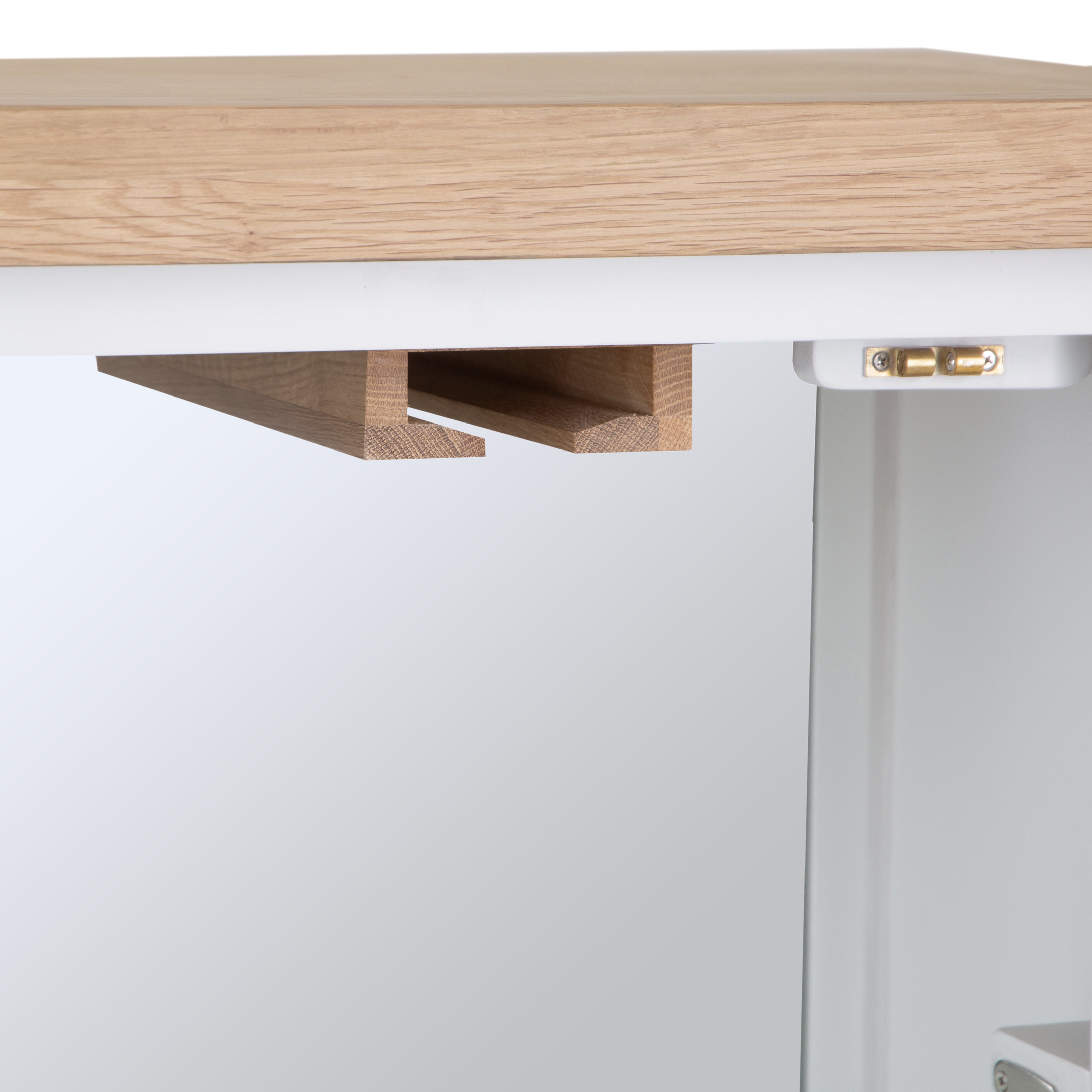 Country Living, White Painted & Oak - Drinks Cabinet Bureau