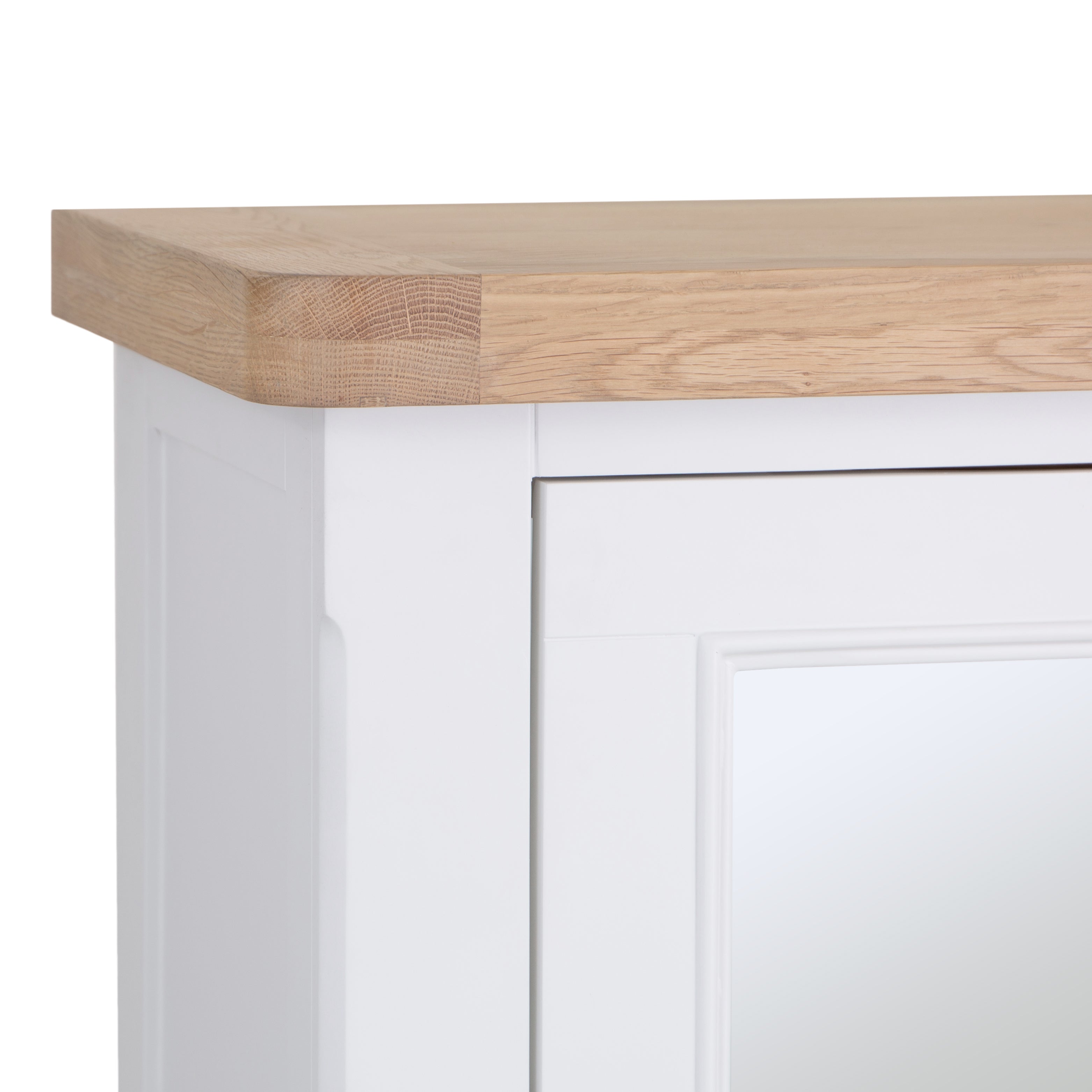 Country Living, White Painted & Oak - Drinks Cabinet Bureau