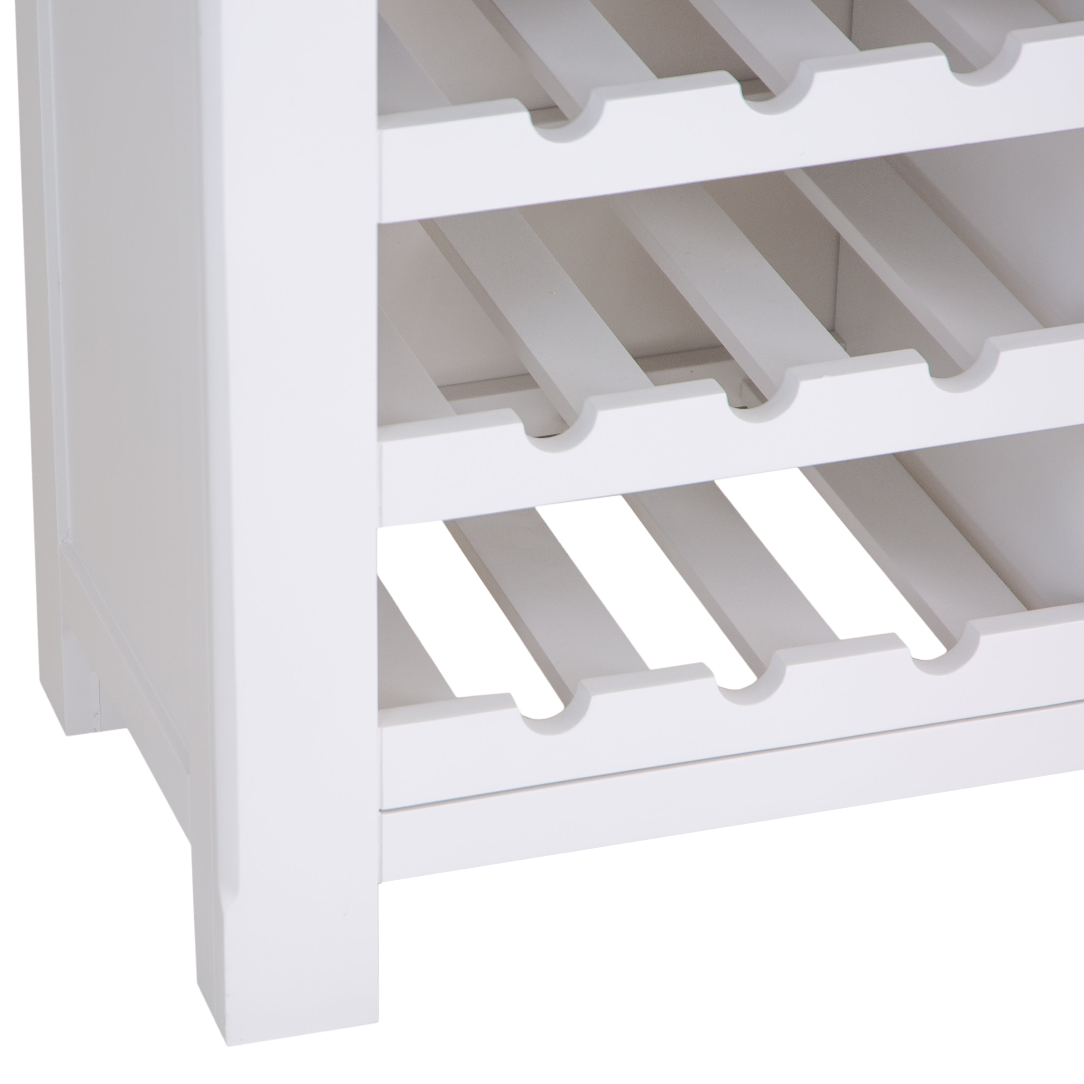 Country Living, White Painted & Oak - Drinks Cabinet Bureau