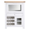 Country Living, White Painted & Oak - Drinks Cabinet Bureau