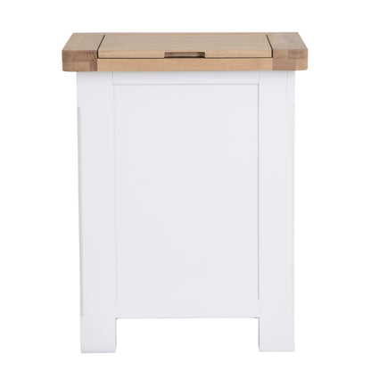 Country Living, White Painted & Oak - Laundry Box