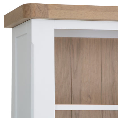 Country Living, White Painted & Oak - Large Bookcase